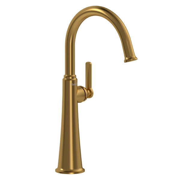 Momenti Single Handle Tall Lavatory Faucet With C-Spout