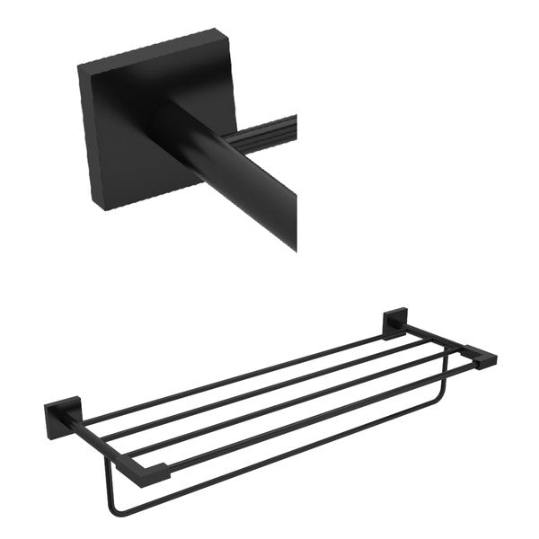 Kubik 24" Towel Bar With Shelf