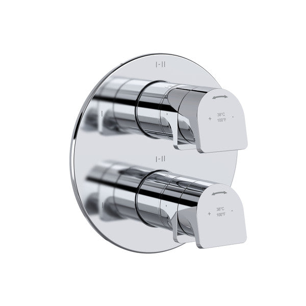 Ode 3/4" Thermostatic & Pressure Balance Trim With 6 Functions (Shared) With Lever Handle