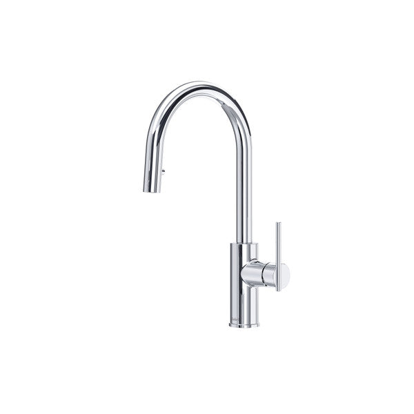 Lateral Pull-Down Kitchen Faucet With Single Spray