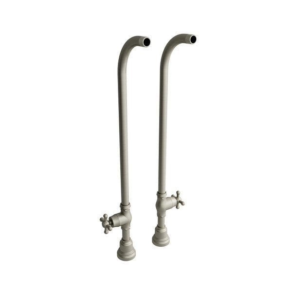 30" Floor Mount Riser Pair With Stop Valves