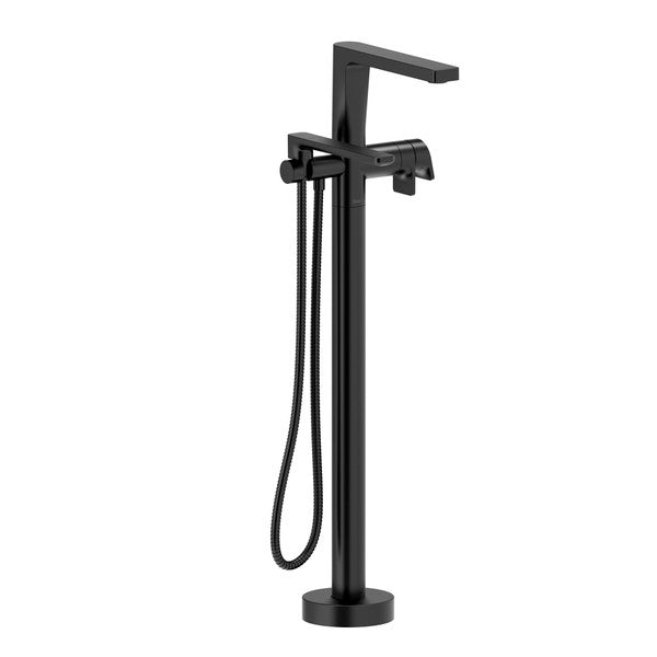 Ode Single Hole Floor Mount Tub Filler Trim With Lever Handle