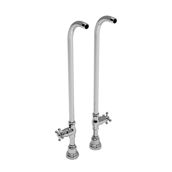 30" Floor Mount Riser Pair With Stop Valves